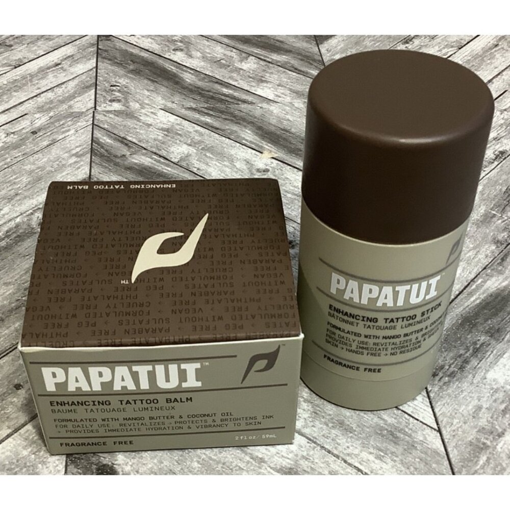 Papatui Enhancing Tattoo Balm & Stick Set  Mango Butter & Coconut Oil